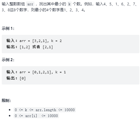 剑指 Offer 40